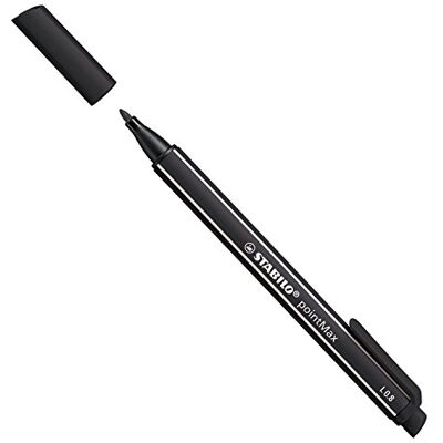 STABILO pointMax Stylo Fineliner Moyen Noir - Marqueur - Publicité STABILO pointMax Stylo Fineliner Moyen Noir - Marqueur - Publicité