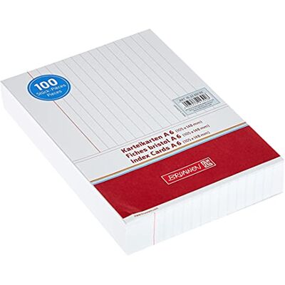 BRUNNEN Lot de 100 cartes au format A6 Lin ws - Publicité BRUNNEN Lot de 100 cartes au format A6 Lin ws - Publicité