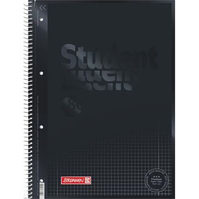BRUNNEN 1067928190 Bloc-notes/Bloc pour étudiant Colour Code (A4 quadrillé, linéature 28, 90 g/m², 80 feuilles) Schwarz - Publicité BRUNNEN 1067928190 Bloc-notes/Bloc pour étudiant Colour Code (A4 quadrillé, linéature 28, 90 g/m², 80 feuilles) Schwarz - Publicité