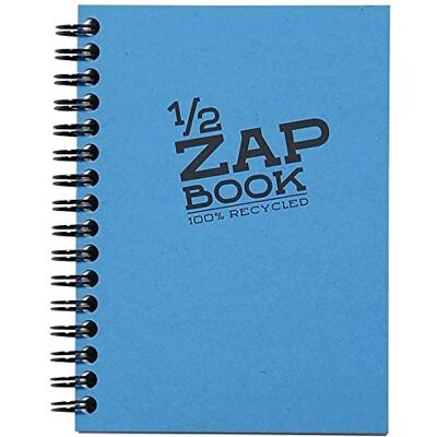Clairefontaine 8348C Carnet Spiralé 1/2 Zap Book 80 Feuilles Papier Croquis 100% Recyclé A6 10,5x14,8 cm 80g Couleur de Couverture Aléatoire - Publicité Clairefontaine 8348C Carnet Spiralé 1/2 Zap Book 80 Feuilles Papier Croquis 100% Recyclé A6 10,5x14,8 cm 80g Couleur de Couverture Aléatoire - Publicité