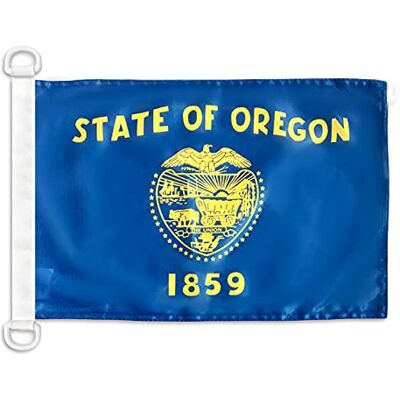 AZ FLAG Drapeau Oregon 45x30 cm Pavillon Nautique Etat Américain Usa Etats-Unis Spécial Bateau Et Extérieur En Maille Bloquée Avec Anneaux Plastiques Intégrés 30g - Publicité AZ FLAG Drapeau Oregon 45x30 cm Pavillon Nautique Etat Américain Usa Etats-Unis Spécial Bateau Et Extérieur En Maille Bloquée Avec Anneaux Plastiques Intégrés 30g - Publicité