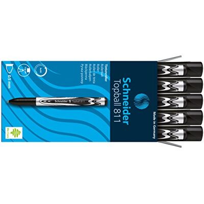 Schneider Electric Schneider stylos roller tOPBALL 811 à pointe remplaçable 0,5 mm (noir) - Publicité Schneider Electric Schneider stylos roller tOPBALL 811 à pointe remplaçable 0,5 mm (noir) - Publicité