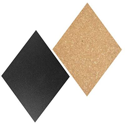 SECURIT Lot de 3 tableaux muraux en liège et tableau noir, 3 tableaux en liège, 4 tableaux noirs autocollants pour l'école de bureau - Publicité SECURIT Lot de 3 tableaux muraux en liège et tableau noir, 3 tableaux en liège, 4 tableaux noirs autocollants pour l'école de bureau - Publicité