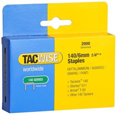 Tacwise TAC0345 Agraffes Résistantes - 6mm - Pack 2000 - Publicité Tacwise TAC0345 Agraffes Résistantes - 6mm - Pack 2000 - Publicité