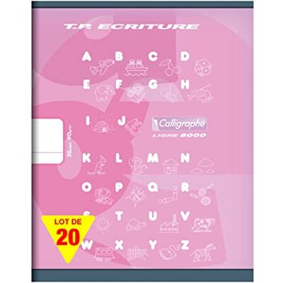 Calligraphe 108504C Un Lot de 20 Cahiers de Travaux Pratiques Roses (une Marque de Clairefontaine) 17x22 cm 32 Pages Lignées 18 mm et Unies Blanches Papier 90 g Couverture Carte Offset - Publicité Calligraphe 108504C Un Lot de 20 Cahiers de Travaux Pratiques Roses (une Marque de Clairefontaine) 17x22 cm 32 Pages Lignées 18 mm et Unies Blanches Papier 90 g Couverture Carte Offset - Publicité