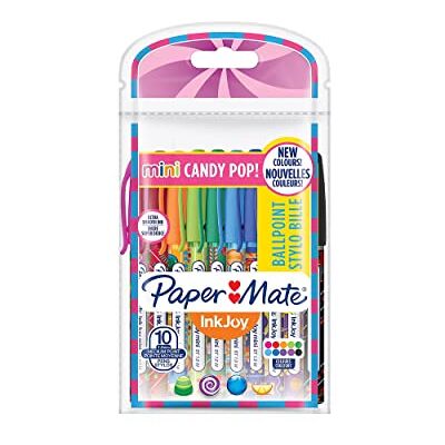 Paper Mate InkJoy mini stylos bille rétractables pointe moyenne (1 mm) pack Candy Pop lot de 6 - Publicité Paper Mate InkJoy mini stylos bille rétractables pointe moyenne (1 mm) pack Candy Pop lot de 6 - Publicité