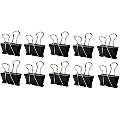 Q-Connect 33026 Pince Double Clip Largeur 42mm Lot de 10 Assorties - Publicité Q-Connect 33026 Pince Double Clip Largeur 42mm Lot de 10 Assorties - Publicité