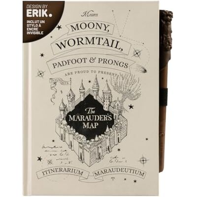 Grupo Erik Carnet A5 Harry Potter Maraudeur, Idée Cadeau - Publicité Grupo Erik Carnet A5 Harry Potter Maraudeur, Idée Cadeau - Publicité