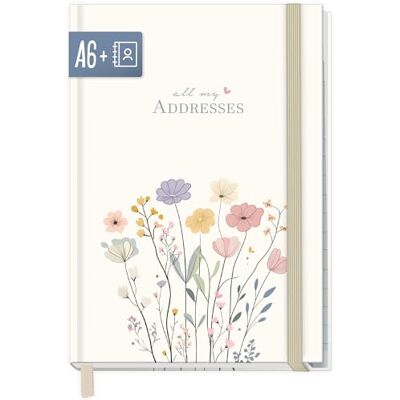 Häfft paper&you® Carnet d'adresses A6+ pour mots de passe "Flower Joy" Pour vos contacts et anniversaires : 160 pages en papier haut de gamme 120 g/m², index A-Z, liste de mots de passe et notes - Publicité Häfft paper&you® Carnet d'adresses A6+ pour mots de passe "Flower Joy" Pour vos contacts et anniversaires : 160 pages en papier haut de gamme 120 g/m², index A-Z, liste de mots de passe et notes - Publicité