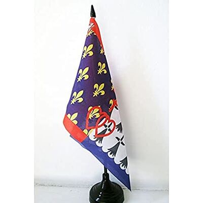 AZ FLAG Drapeau De Table Pays de la Loire 21x14 cm Petit Drapeau Ligérien De Bureau 100% Polyester Avec Hampe De 25cm Et Socle En Plastique Noir - Publicité AZ FLAG Drapeau De Table Pays de la Loire 21x14 cm Petit Drapeau Ligérien De Bureau 100% Polyester Avec Hampe De 25cm Et Socle En Plastique Noir - Publicité