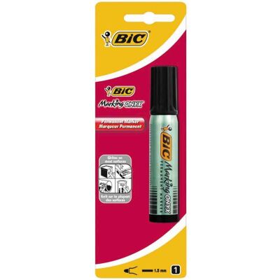 BIC Marking ONYX 1482 Blister de Marqueur Permanent Noir - Publicité BIC Marking ONYX 1482 Blister de Marqueur Permanent Noir - Publicité