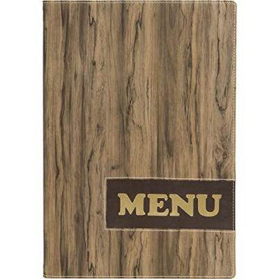 SECURIT Protège-menu de la Gamme Design A4-1 Double Insert Inclus (présente 4 Pages A4) - Publicité SECURIT Protège-menu de la Gamme Design A4-1 Double Insert Inclus (présente 4 Pages A4) - Publicité
