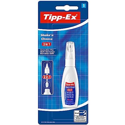BIC Tipp-Ex Shake'n Choose Stylo Correcteur 15 ml, Blister de 1 - Publicité BIC Tipp-Ex Shake'n Choose Stylo Correcteur 15 ml, Blister de 1 - Publicité
