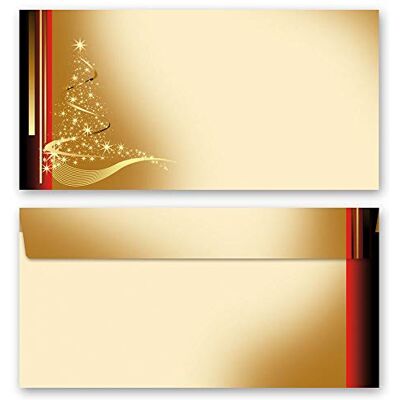 Paper-Media 10 enveloppes (sans fenêtre) Noël, LETTRE DE NOËL DIN LANG (220x110 mm) - Publicité Paper-Media 10 enveloppes (sans fenêtre) Noël, LETTRE DE NOËL DIN LANG (220x110 mm) - Publicité