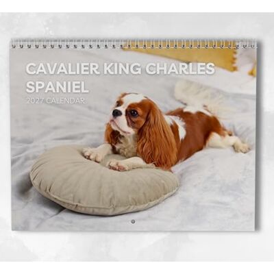 Boyce Publishing Ltd Cavalier King Charles Spaniel Calendrier 2027 : calendrier mural mensuel avec notes, format A3 à suspendre, comprend les dates clés et les jours fériés - Publicité Boyce Publishing Ltd Cavalier King Charles Spaniel Calendrier 2027 : calendrier mural mensuel avec notes, format A3 à suspendre, comprend les dates clés et les jours fériés - Publicité