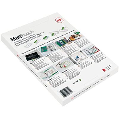 GBC 3747520 Carteras DIN A4 (216 x 303) brillo/mate 2 x 75 micras (caja 50), A4, Pochette mate/brillant - Publicité GBC 3747520 Carteras DIN A4 (216 x 303) brillo/mate 2 x 75 micras (caja 50), A4, Pochette mate/brillant - Publicité