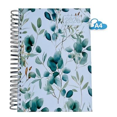 edition cumulus 2026 – Le gros Calendrier 2026 A4 – EUCALYPTUS (feuilles) – spirale – 1 jour par page – organiseur pour maison, bureau et étudiant, agenda de bureau - Publicité edition cumulus 2026 – Le gros Calendrier 2026 A4 – EUCALYPTUS (feuilles) – spirale – 1 jour par page – organiseur pour maison, bureau et étudiant, agenda de bureau - Publicité