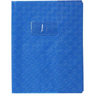 Calligraphe 72012AMZC Un Protège-Cahier Grain Losange Bleu 17x22 cm 18/100ème avec Porte-Étiquette PVC Opaque - Publicité Calligraphe 72012AMZC Un Protège-Cahier Grain Losange Bleu 17x22 cm 18/100ème avec Porte-Étiquette PVC Opaque - Publicité