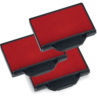 Trodat Lot de 3 Cassettes encreur de rechange pour tampon 6/56C Rouge - Publicité Trodat Lot de 3 Cassettes encreur de rechange pour tampon 6/56C Rouge - Publicité