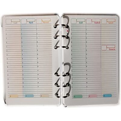 tipome Rechange/Recharge pour agenda organisateur A6 Personal 10x17cm 52 semaines Agenda Français - Publicité tipome Rechange/Recharge pour agenda organisateur A6 Personal 10x17cm 52 semaines Agenda Français - Publicité