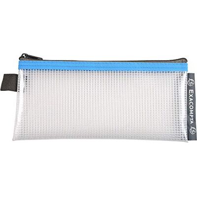 Exacompta Ref 34110E Poches zippées en filet transparent Dimensions 80 x 180 mm, maille en nylon de 0,3 mm Idéales pour ranger des documents et des accessoires Couleurs assorties (lot de 1) - Publicité Exacompta Ref 34110E Poches zippées en filet transparent Dimensions 80 x 180 mm, maille en nylon de 0,3 mm Idéales pour ranger des documents et des accessoires Couleurs assorties (lot de 1) - Publicité