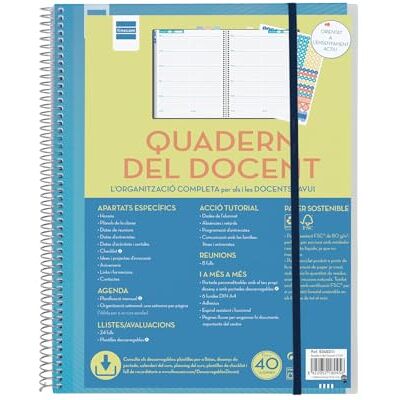 Finocam Cahier d'enseignant semaine page catalan - Publicité Finocam Cahier d'enseignant semaine page catalan - Publicité