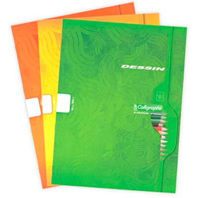 Calligraphe 769478 Cahier de dessin 16 pages réglure unie Format 24 x 32 120 g - Publicité Calligraphe 769478 Cahier de dessin 16 pages réglure unie Format 24 x 32 120 g - Publicité