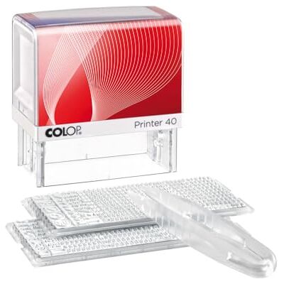 COLOP Printer 40/2 Tampon encreur personnalisé avec cassette d'encrage intégrée 59 x 23 mm Noir - Publicité COLOP Printer 40/2 Tampon encreur personnalisé avec cassette d'encrage intégrée 59 x 23 mm Noir - Publicité