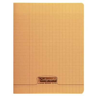 Calligraphe 18348C Un Cahier Agrafé Orange (une Marque de Clairefontaine) 17x22 cm 192 Pages Grands Carreaux Papier Blanc 90 g Couverture Polypro Transparent - Publicité Calligraphe 18348C Un Cahier Agrafé Orange (une Marque de Clairefontaine) 17x22 cm 192 Pages Grands Carreaux Papier Blanc 90 g Couverture Polypro Transparent - Publicité