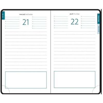 Exacompta 151842E Recharge agenda journalier de poche EasyDay 15 10 x 15 cm Janvier à décembre 2026 - Publicité Exacompta 151842E Recharge agenda journalier de poche EasyDay 15 10 x 15 cm Janvier à décembre 2026 - Publicité