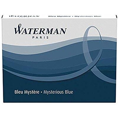 Waterman – lot de 30 cartouche pour stylo stylo-plume d'encre Bleu/Noir Standard Grande Capacité en protection de 8 - Publicité Waterman – lot de 30 cartouche pour stylo stylo-plume d'encre Bleu/Noir Standard Grande Capacité en protection de 8 - Publicité