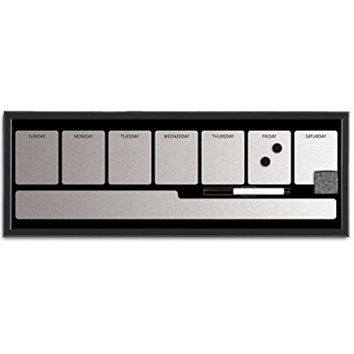 Bi-Office Tableau planning Semainier horizontal 60 x 20 cm Noir - Publicité Bi-Office Tableau planning Semainier horizontal 60 x 20 cm Noir - Publicité