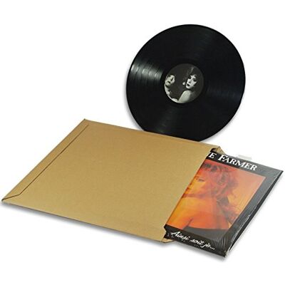 enveloppebulle Lot de 100 Enveloppes carton vinyle 33 tours format 350x350 mm - Publicité enveloppebulle Lot de 100 Enveloppes carton vinyle 33 tours format 350x350 mm - Publicité