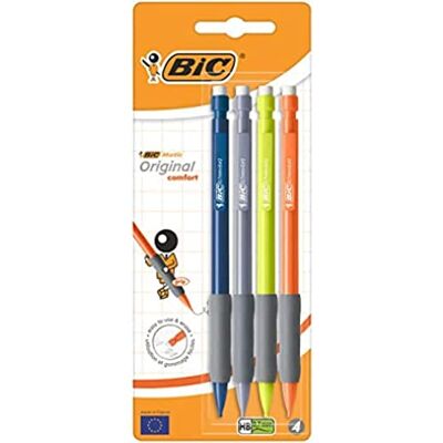 BIC Matic Fun Comfort Porte-Mines 0,7 mm HB Couleurs Assorties, Blister de 4 - Publicité BIC Matic Fun Comfort Porte-Mines 0,7 mm HB Couleurs Assorties, Blister de 4 - Publicité
