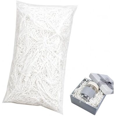WYRGQIQN Frisure Déchiqueteuse Remplissage de Haute qualité pour l'emballage, 500g Papier Déchiqueté, Blanc pour Cadeaux Unique et Spécial - Publicité WYRGQIQN Frisure Déchiqueteuse Remplissage de Haute qualité pour l'emballage, 500g Papier Déchiqueté, Blanc pour Cadeaux Unique et Spécial - Publicité
