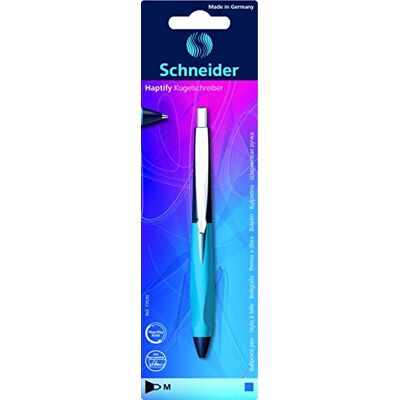 Schneider stylos bille haptify, m, bleu, 1 carton sous blister différents coloris - Publicité Schneider stylos bille haptify, m, bleu, 1 carton sous blister différents coloris - Publicité