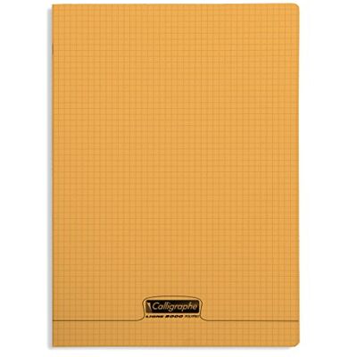 Calligraphe 18338C Un Cahier Agrafé Orange (une Marque de Clairefontaine) A4 21x29,7 cm 96 Pages Petits Carreaux Papier Blanc 90 g Couverture Polypro Transparent - Publicité Calligraphe 18338C Un Cahier Agrafé Orange (une Marque de Clairefontaine) A4 21x29,7 cm 96 Pages Petits Carreaux Papier Blanc 90 g Couverture Polypro Transparent - Publicité