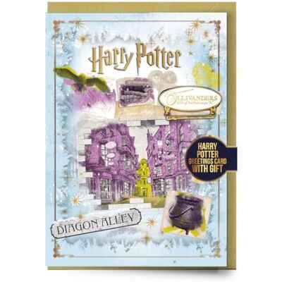 Harry Potter - Diagon Alley Card - Insigne - Carte de vœux - Publicité Harry Potter - Diagon Alley Card - Insigne - Carte de vœux - Publicité
