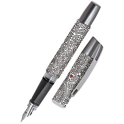 Online Stylo plume ergonomique pour gauchers pour l'école Campus Hearts plume iridium M (moyenne) robuste, utilise des cartouches d'encre, rechargeable, pour filles/garçons/adultes, 61184/3D - Publicité Online Stylo plume ergonomique pour gauchers pour l'école Campus Hearts plume iridium M (moyenne) robuste, utilise des cartouches d'encre, rechargeable, pour filles/garçons/adultes, 61184/3D - Publicité