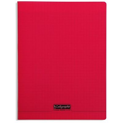 Calligraphe 18393C Un Cahier Agrafé Rouge (une Marque de Clairefontaine) 24x32 cm 192 Pages Grands Carreaux Papier Blanc 90 g Couverture Polypro Transparent - Publicité Calligraphe 18393C Un Cahier Agrafé Rouge (une Marque de Clairefontaine) 24x32 cm 192 Pages Grands Carreaux Papier Blanc 90 g Couverture Polypro Transparent - Publicité