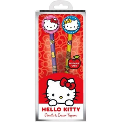 Hello Kitty Crayon à papier et embout (Taille unique) (Multicolore) - Publicité Hello Kitty Crayon à papier et embout (Taille unique) (Multicolore) - Publicité