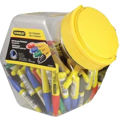 Stanley 1-47-329 Mini-marqueur pointe fine Container- Coloris aléatoire - Publicité Stanley 1-47-329 Mini-marqueur pointe fine Container- Coloris aléatoire - Publicité