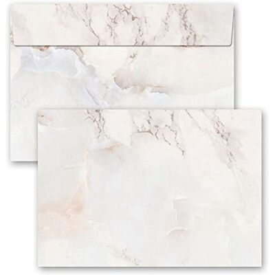 Paper-Media Enveloppes de motif Marbre & Structure, MARBRE NATUREL 10 enveloppes DIN C6 (162x114 mm) - Publicité Paper-Media Enveloppes de motif Marbre & Structure, MARBRE NATUREL 10 enveloppes DIN C6 (162x114 mm) - Publicité