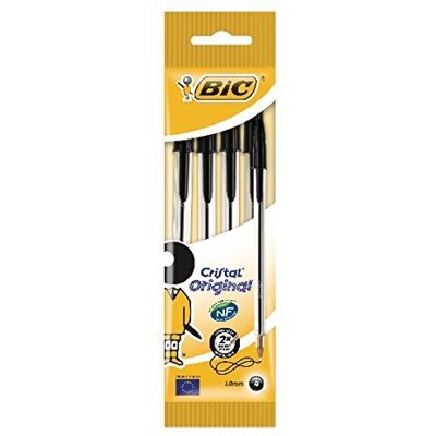 BIC Stylos Cristal Lot de 4 - Publicité BIC Stylos Cristal Lot de 4 - Publicité