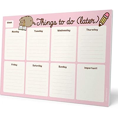 Grupo Erik Bloc Notes A4 Pusheen Rose Collection, Semainier Sous-Main Bureau, Planner Hebdomadaire Papeterie de Bureau, To Do List, Blocs Mémo, Fournitures Scolaires - Publicité Grupo Erik Bloc Notes A4 Pusheen Rose Collection, Semainier Sous-Main Bureau, Planner Hebdomadaire Papeterie de Bureau, To Do List, Blocs Mémo, Fournitures Scolaires - Publicité