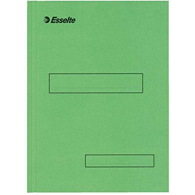 Leitz Esselte Boîte de 100 Sous-dossiers à 2 Rabats pour Dossiers Armoire et Tiroir 160 g Vert - Publicité Leitz Esselte Boîte de 100 Sous-dossiers à 2 Rabats pour Dossiers Armoire et Tiroir 160 g Vert - Publicité
