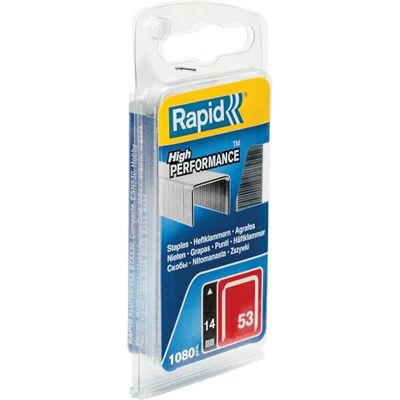 Rapid Agrafes fil fin n°53/ 14mm 1080pcs Emballage FSC (40109506) Fil galvanisé, Haute performance Discrètes Pointes affûtées Pour le textile, étiquetage et la décoration - Publicité Rapid Agrafes fil fin n°53/ 14mm 1080pcs Emballage FSC (40109506) Fil galvanisé, Haute performance Discrètes Pointes affûtées Pour le textile, étiquetage et la décoration - Publicité