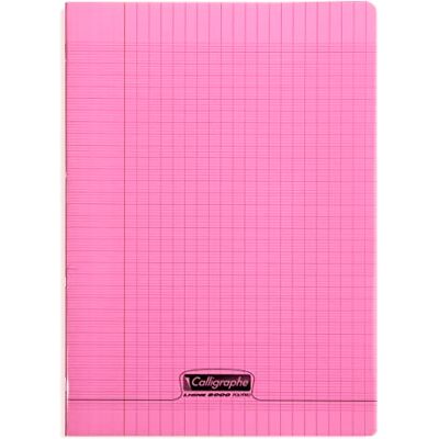 Calligraphe 18131C Un Cahier Agrafé Rose (une Marque de Clairefontaine) A4 21x29,7 cm 96 Pages Grands Carreaux Papier Blanc 90 g Couverture Polypro Transparent - Publicité Calligraphe 18131C Un Cahier Agrafé Rose (une Marque de Clairefontaine) A4 21x29,7 cm 96 Pages Grands Carreaux Papier Blanc 90 g Couverture Polypro Transparent - Publicité