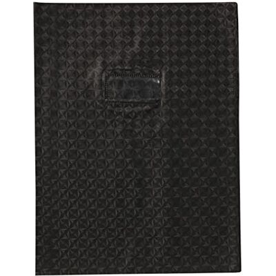 Calligraphe 72417AMZC Un Protège-Cahier Grain Losange Noir 24x32 cm 18/100ème avec Porte-Étiquette PVC Opaque - Publicité Calligraphe 72417AMZC Un Protège-Cahier Grain Losange Noir 24x32 cm 18/100ème avec Porte-Étiquette PVC Opaque - Publicité