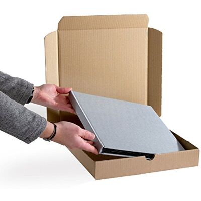 enveloppebulle Lot de 5 Boîtes postales extra-plates CARREES format 320x320x50 mm - Publicité enveloppebulle Lot de 5 Boîtes postales extra-plates CARREES format 320x320x50 mm - Publicité